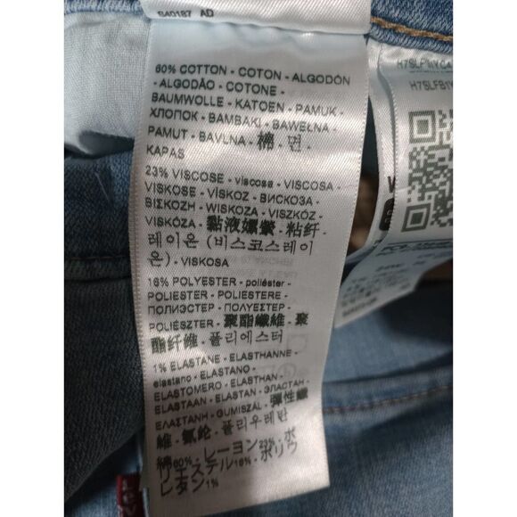 Levi's Jeans Ladies 24W Straight Mid Rise - Picture 6 of 7
